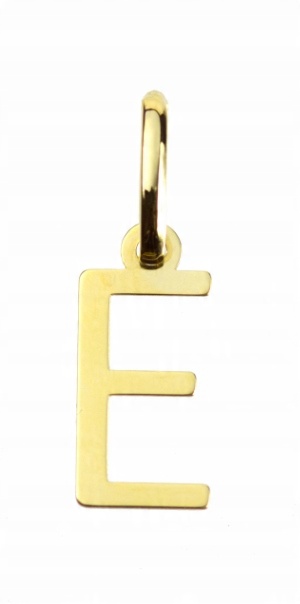 

Literka "e" Zawieszka Złota 333