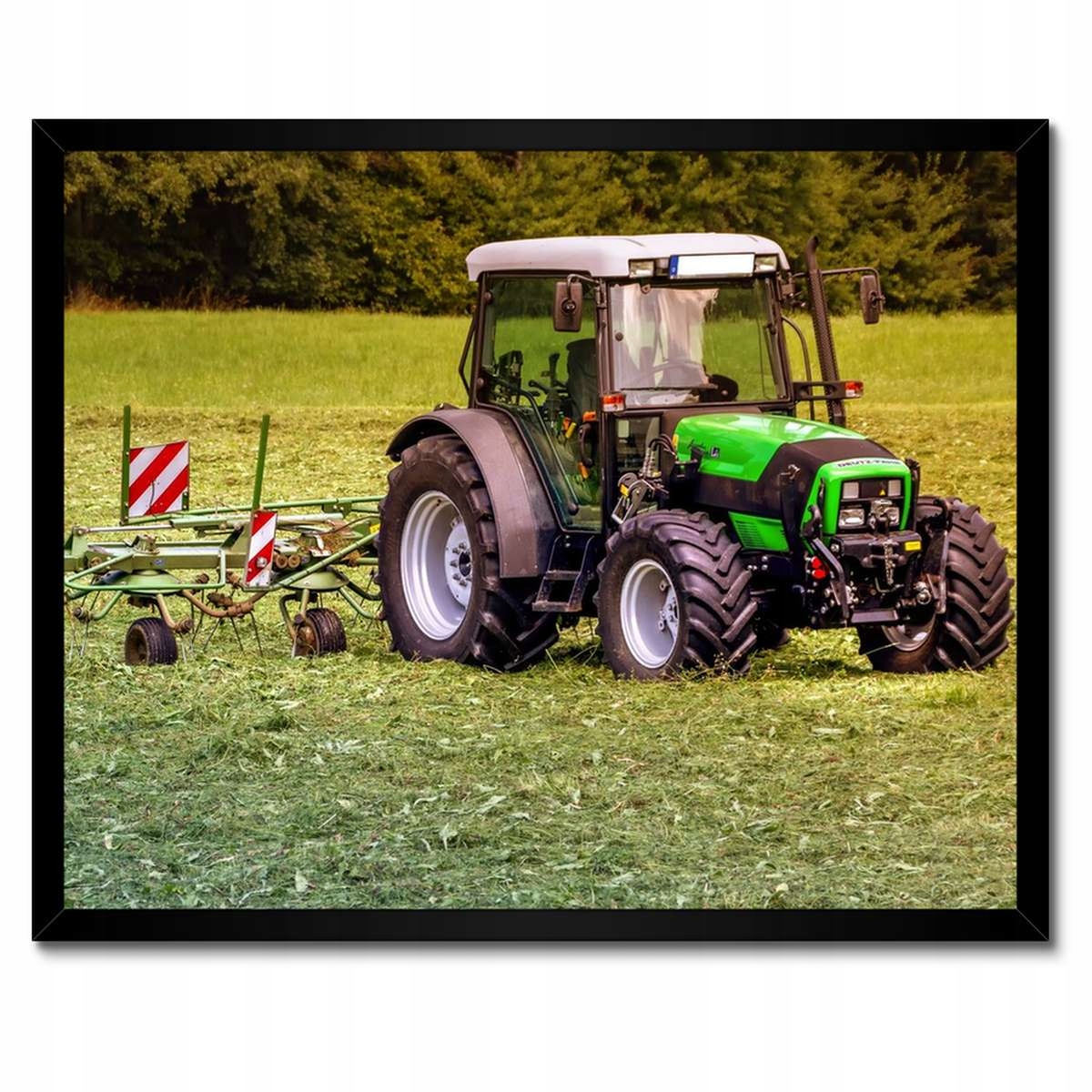 Plakáty v rámu 50x40 Traktor na poli Seno