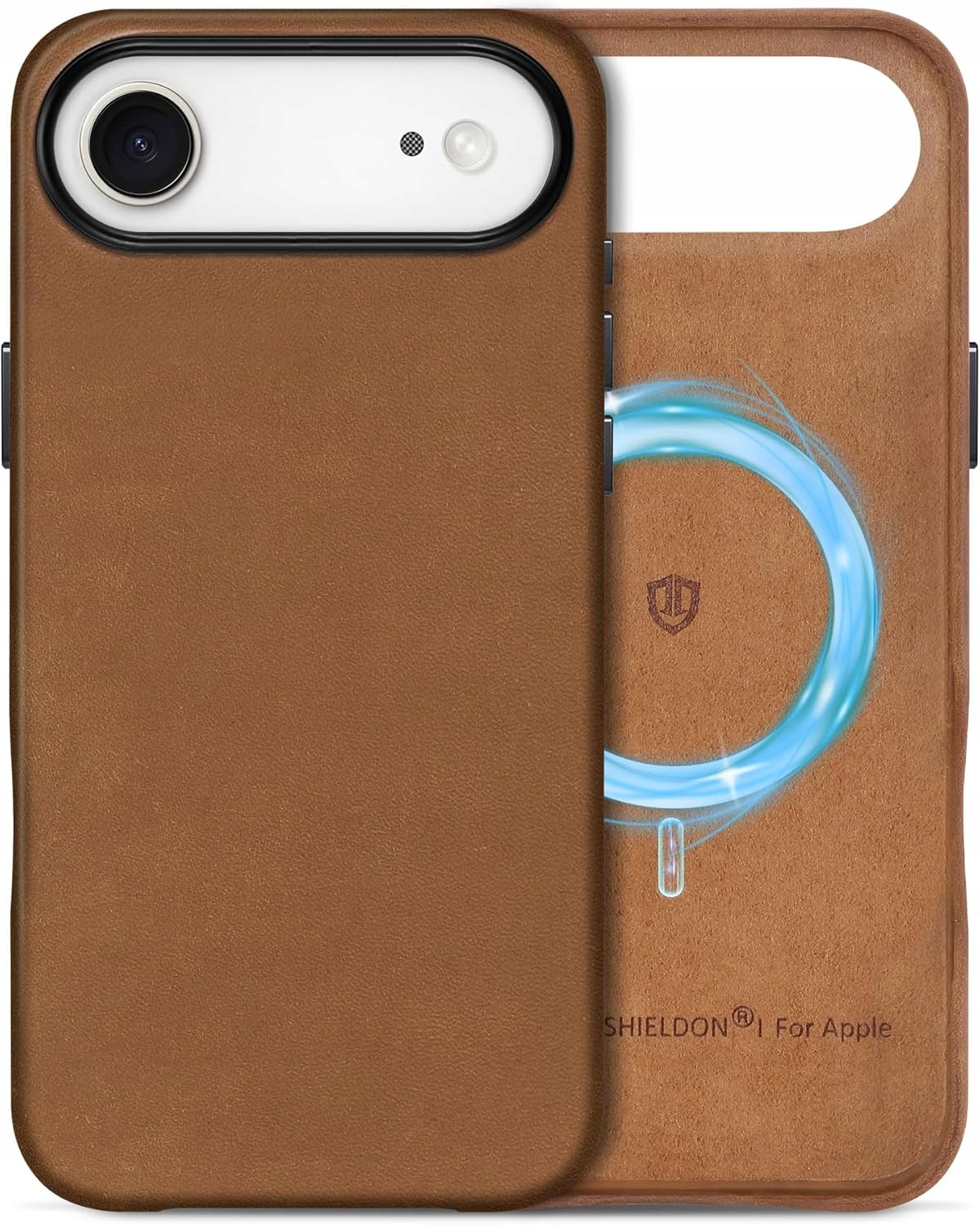 Pouzdro Slim pro iPhone Air 6,5" Zadní Kryt z pravé kůže, vintage pouzdro