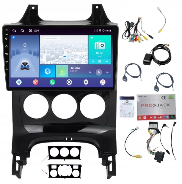 Rádio Navigácia Android Carplay Peugeot 3008 2009-2015 4GB 64GB Sim