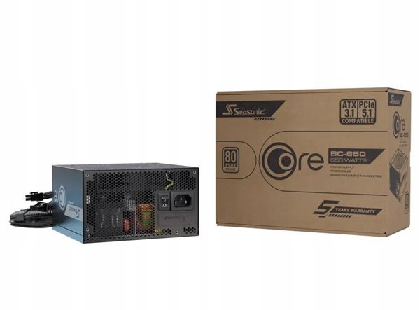Zdroj 650W, Seasonic Core BC-650 Atx 3.1Bronze SRP-CBC651-A5A51JF