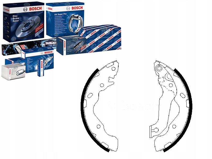 BOS0 986 - КОМПЛЕКТ ТОРМОЗНЫХ КОЛОДОК BOSCH 5830517A00 583052D