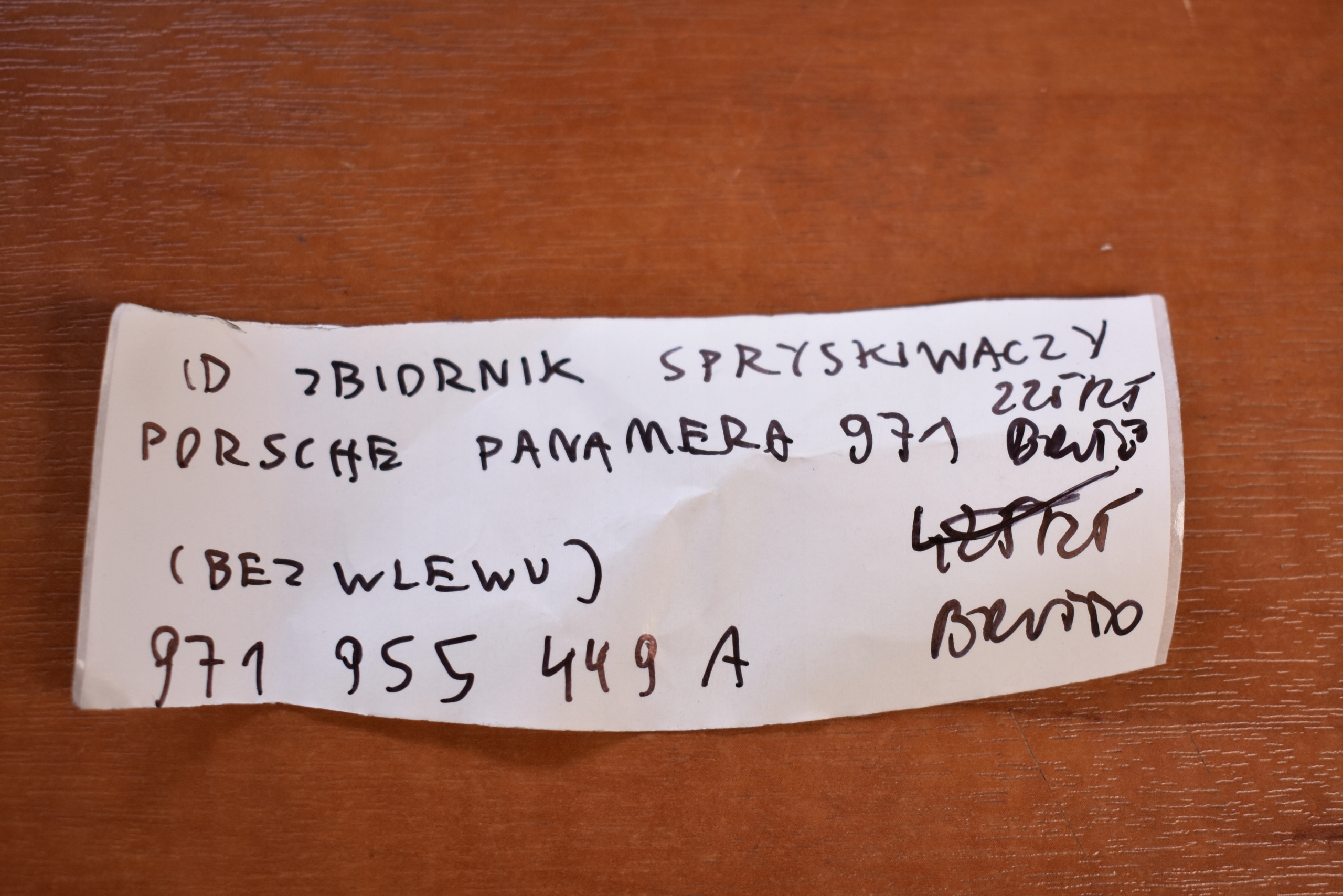 IDEALNY Behälter Spritzdüse PORSCHE PANAMERA 971 1