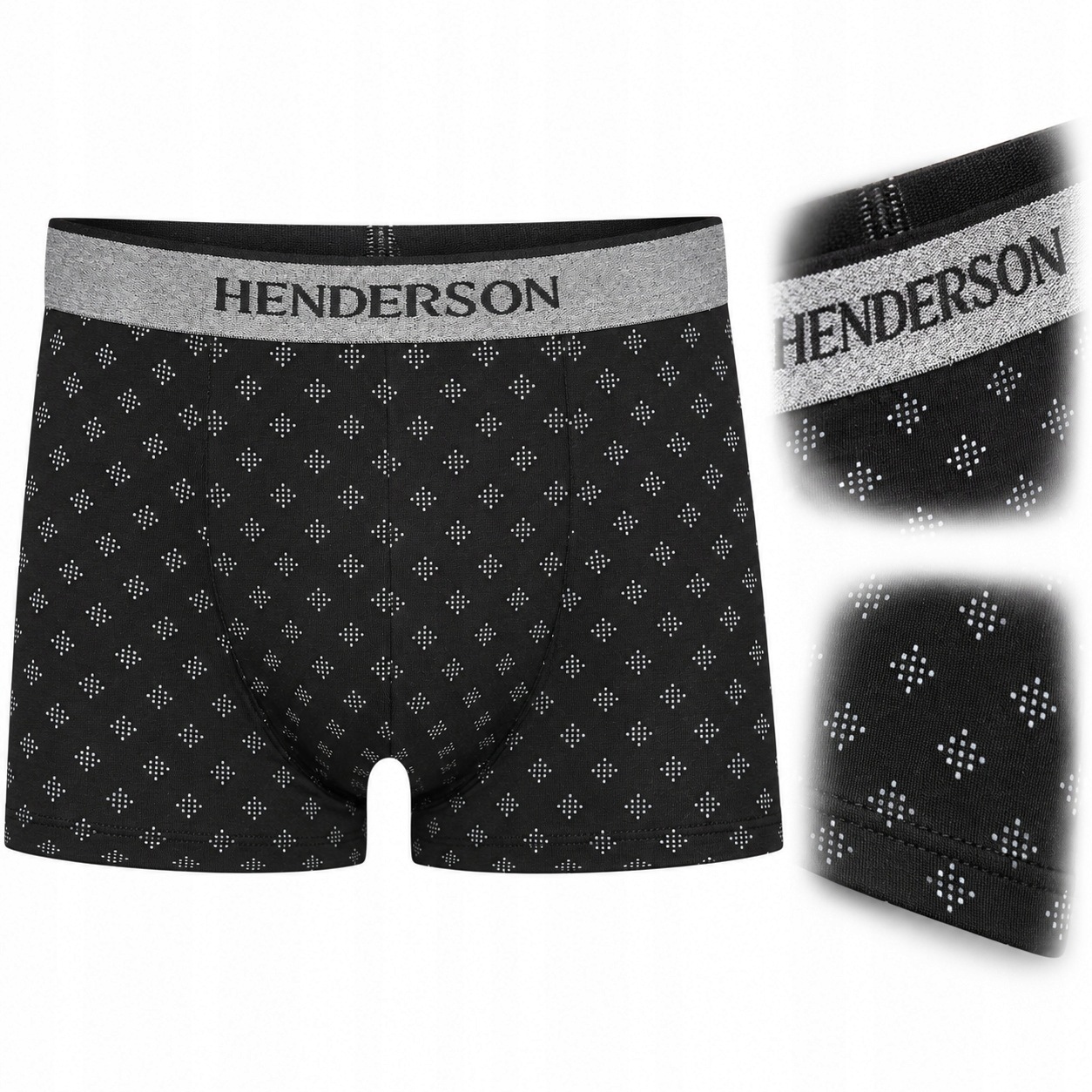 Pánské boxerky Henderson Match 39331 černé 2XL Anrr