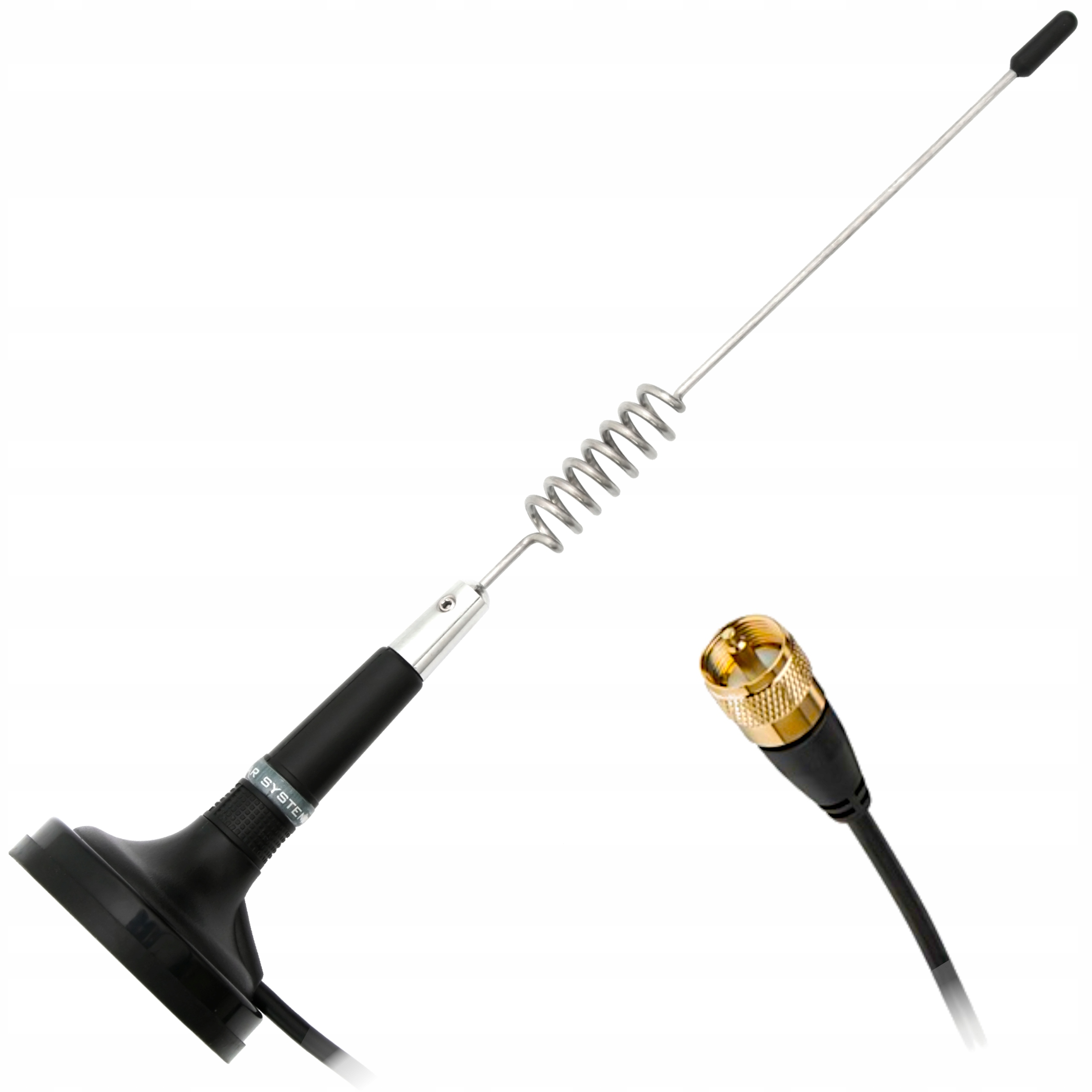 

Antena radia Cb mocny magnes 32cm 830M 5dBi