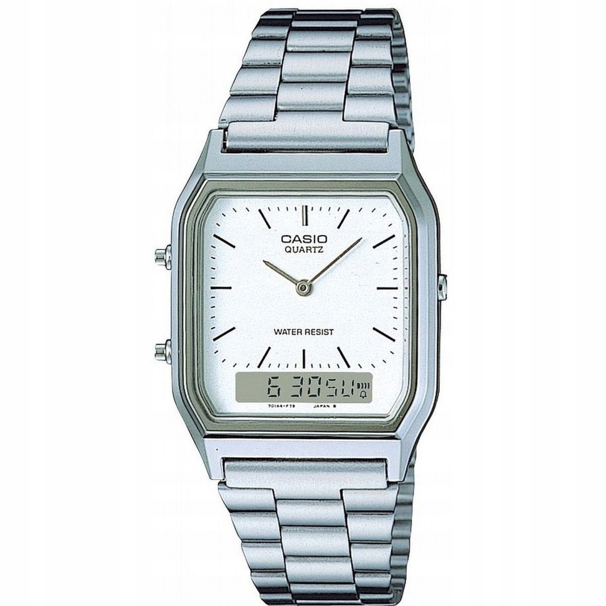 Stříbrné hodinky Casio AQ-230A-7DMQYES Casio Vintage v retro stylu