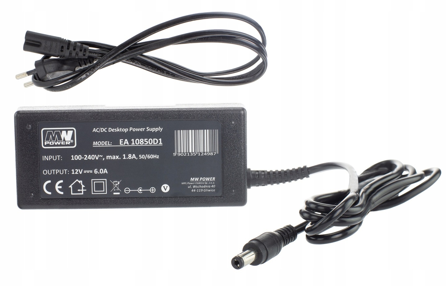 Pulzní napájecí zdroj desktop 12V 6A, 2,1/5,5