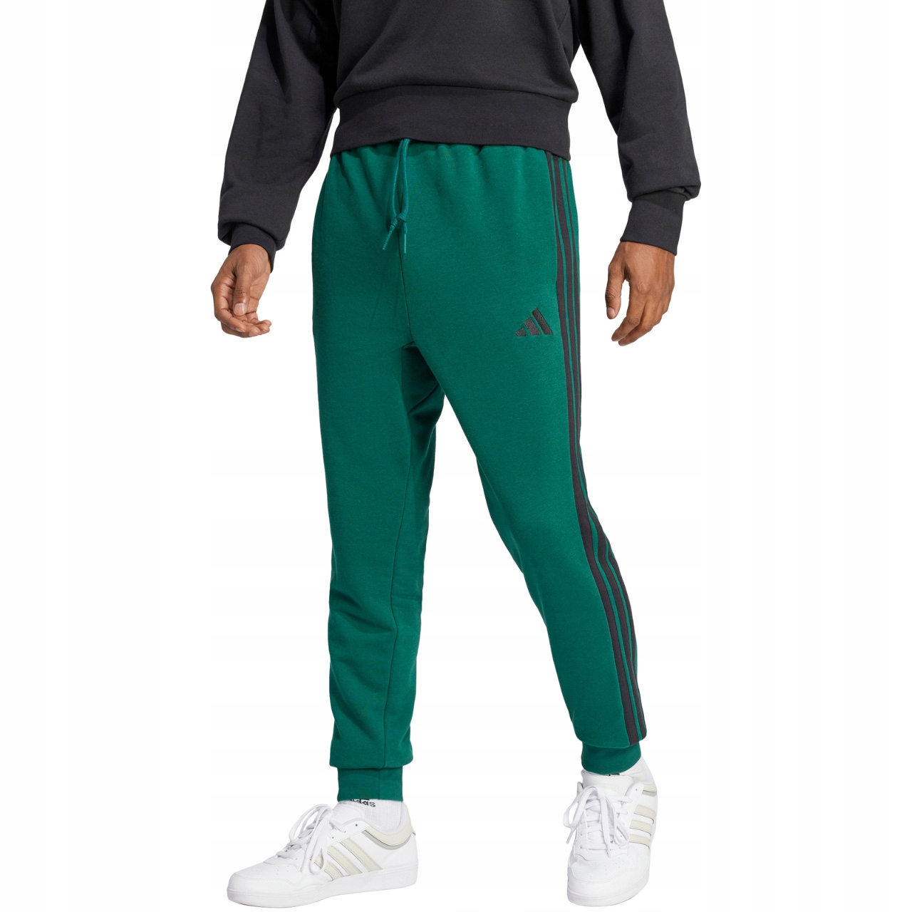 Pánské kalhoty adidas Essential 3-Stripes French Terry zelené S