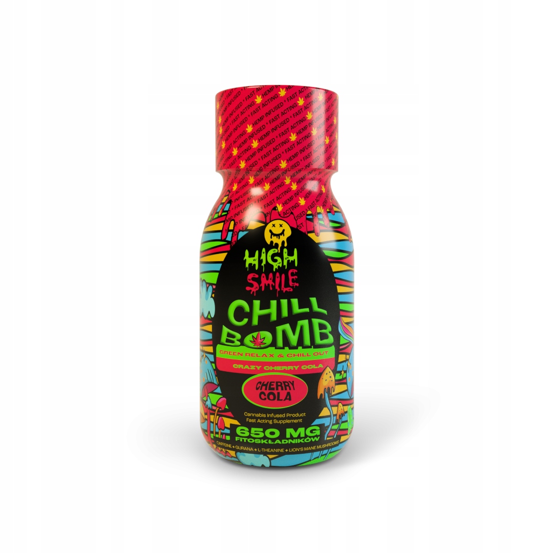 

Olejek konopny High Smile Chill Bomb Cherry Cola