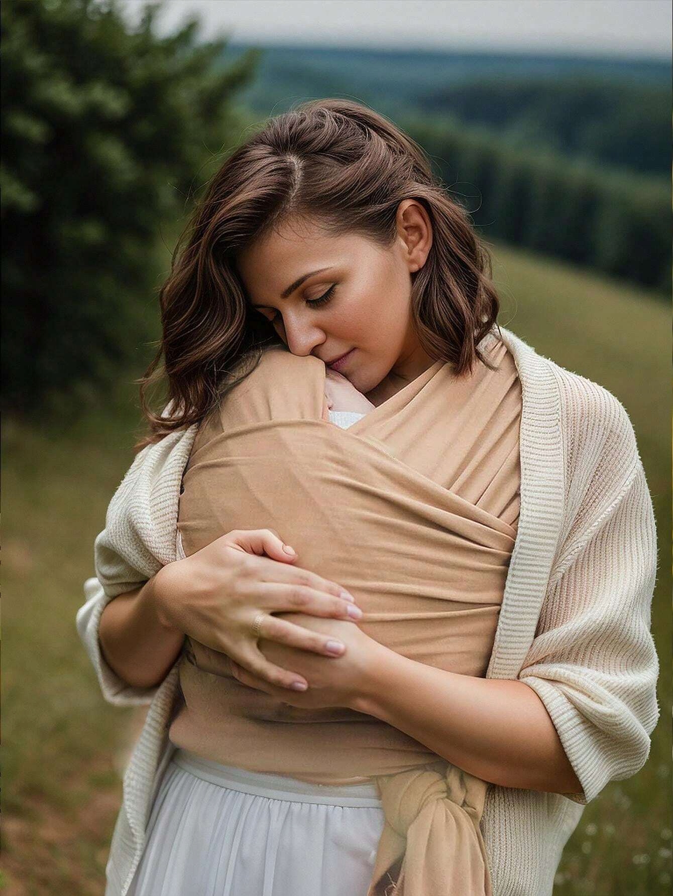 CHUSTA DO NOSZENIA NIEMOWLĄT NOSIDEŁKO MATERIAŁOWA DO 20KG DLA RODZICA Kod producenta 50*45cm