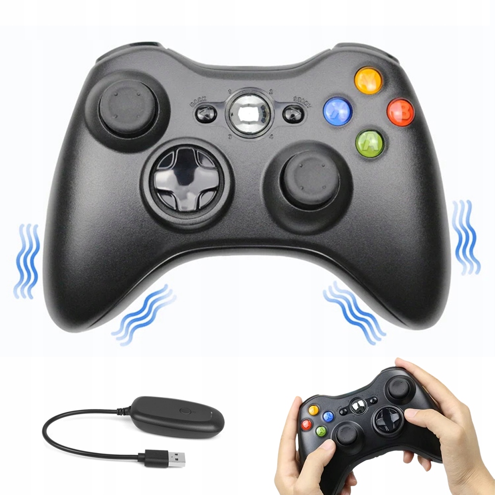 Kontroler 2.4GHZ Do Xbox 360 Z Współczesnym Dizajnem I Dużym Zasiegem 9M