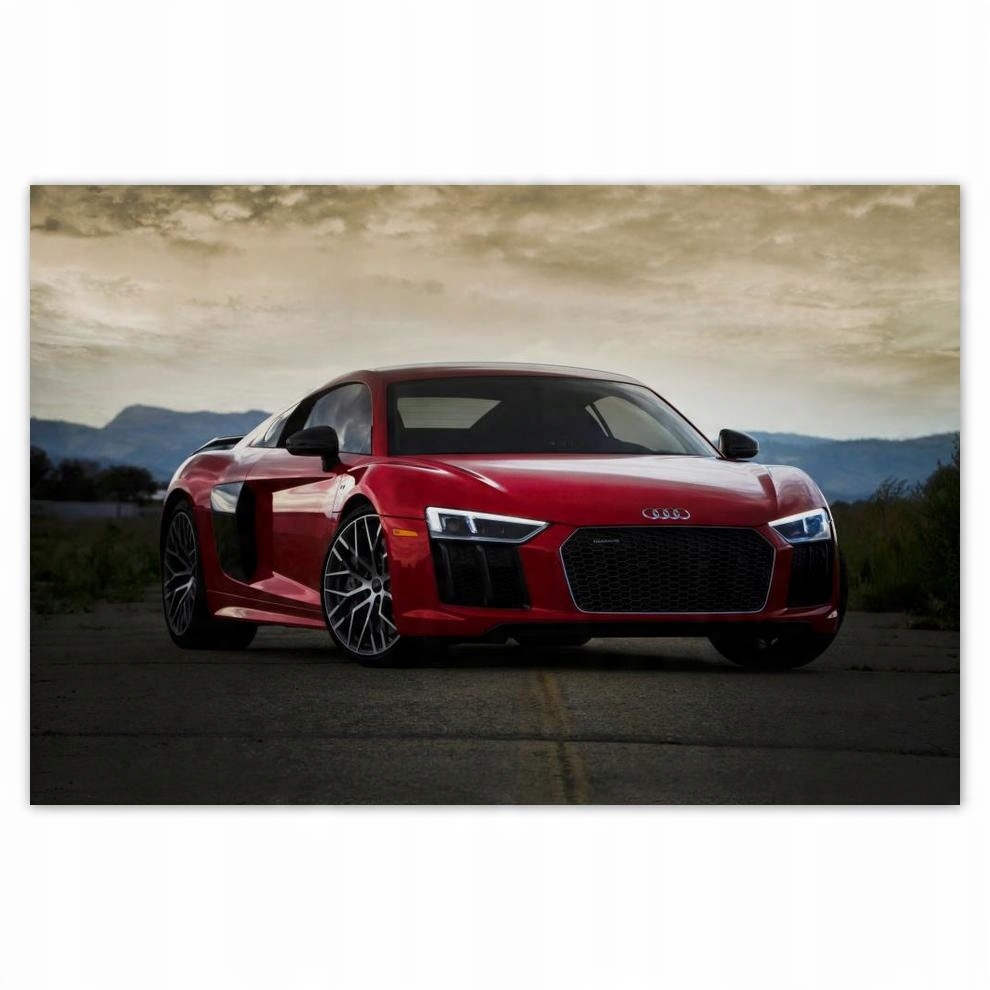 

Plakat 60x40 Czerwone Audi Samochód