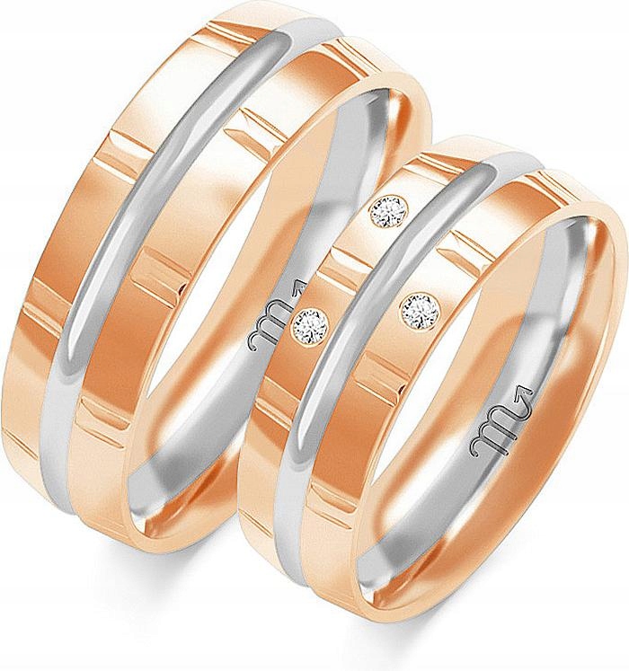 Moderní zlatý snubní prsten 14K 585, velikost 8 9 10, kolekce pro muže