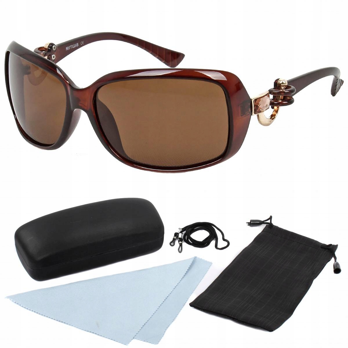 Polarové sluneční brýle Polar Fashion PS2004 C2 hnědé pouzdro