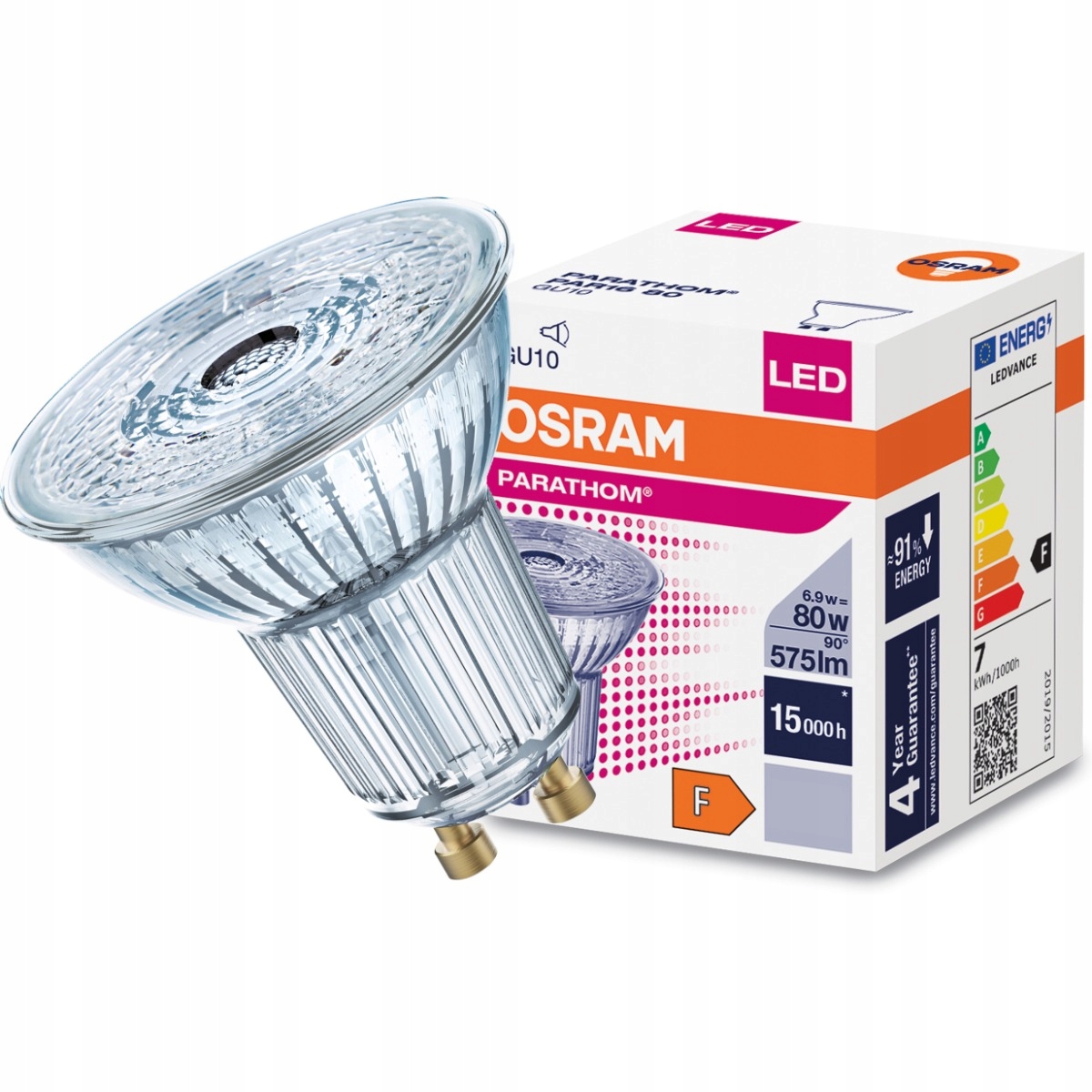

Żarówka Led GU10 6,9W 80W 575lm 3000K 60° Osram