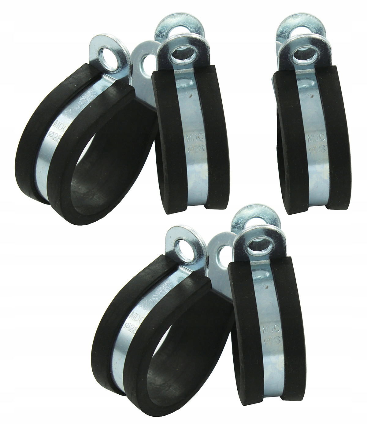 MDC uchwyt opaska Rubber Clamp kabel przewód 28mm z gumowym wypełnieniem x5
