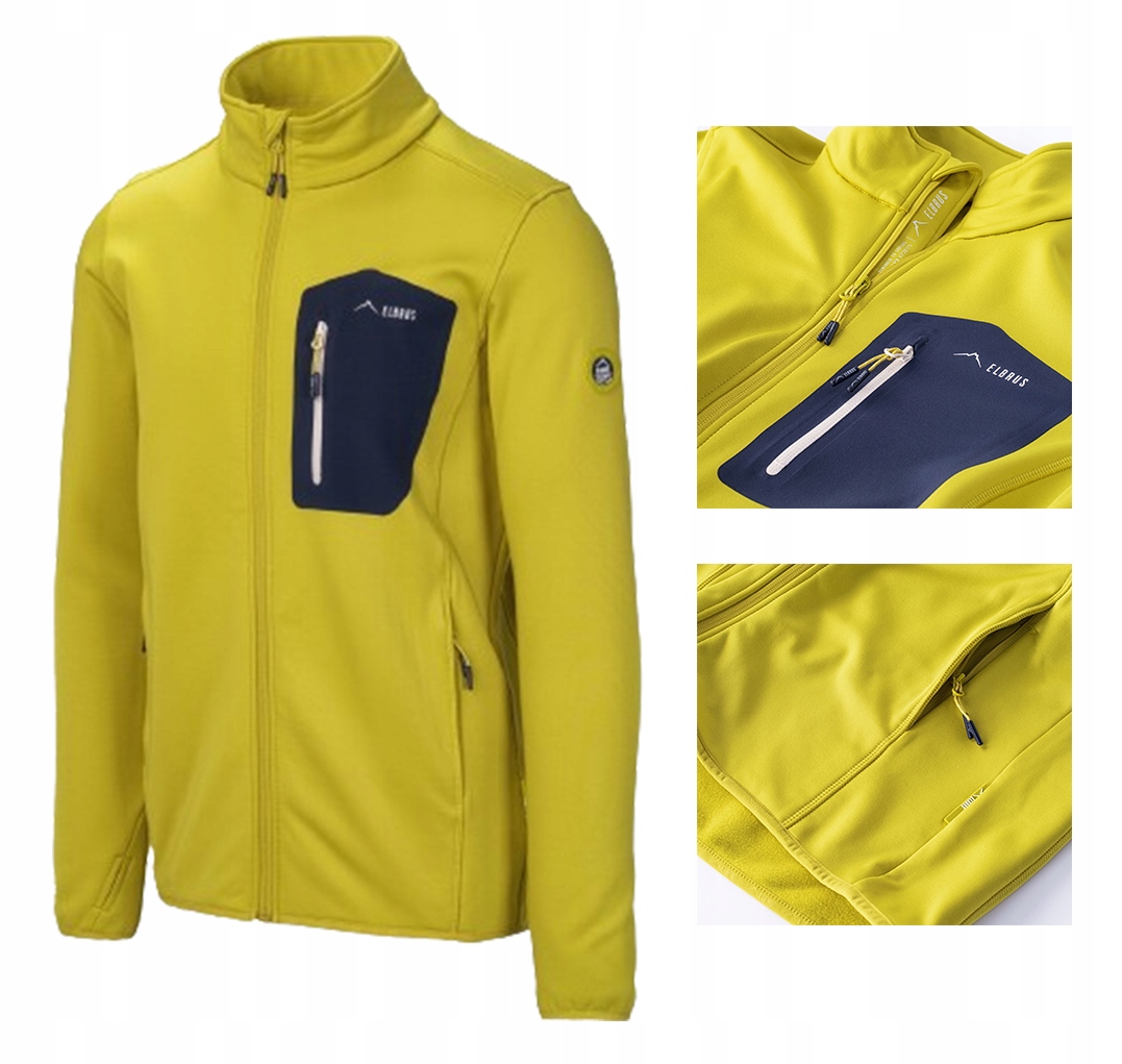 BLUZA MĘSKA TREKKINGOWA SPORTOWA ELBRUS NOMI BEZ KAPTURA L