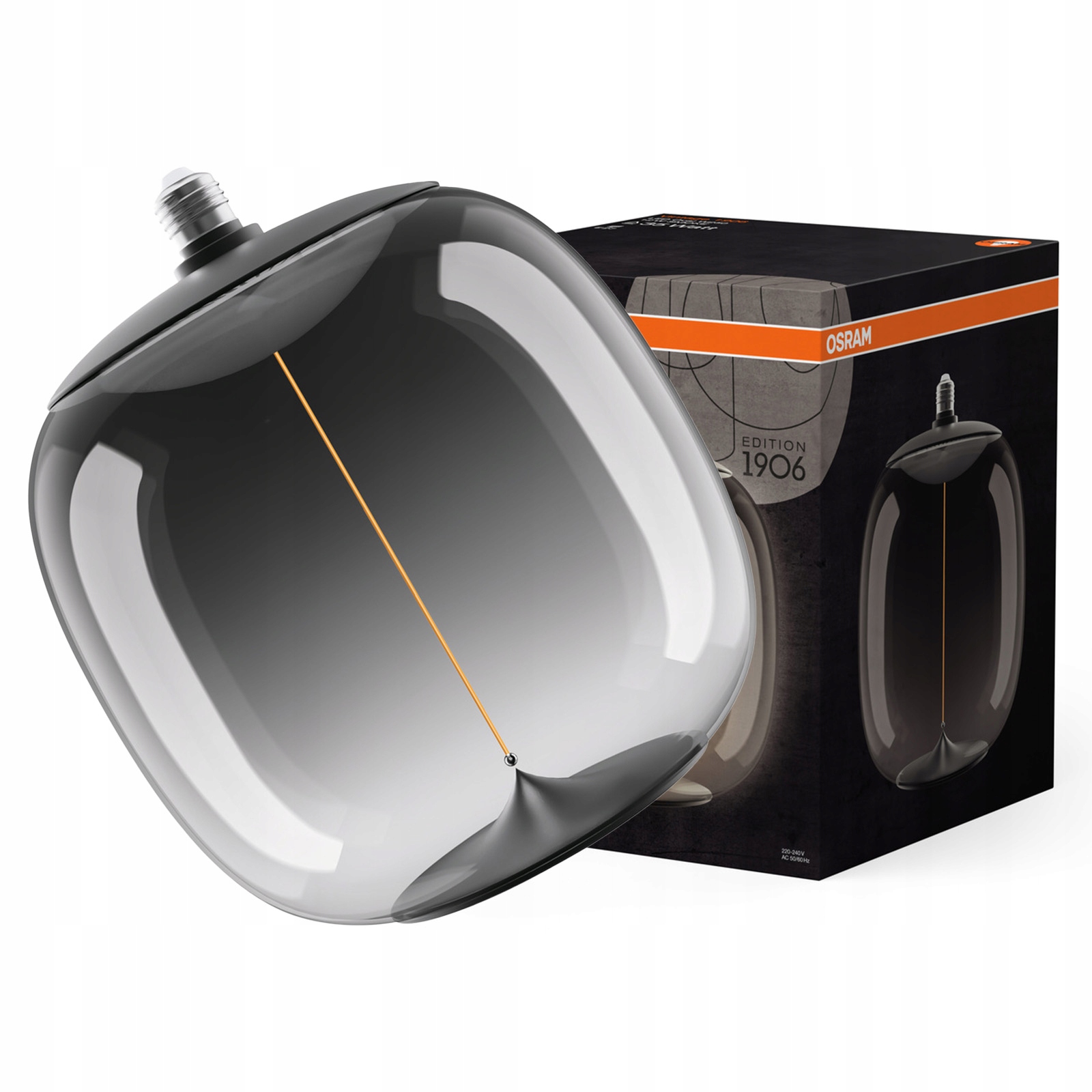 Led žiarovka E27 12W 35W 400lm 1800K dymová Filament Vintage 1906 Osram