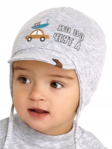 CZAPKA WIĄZANA WIOSENNA PODWÓJNA r.48-50 1-2 L Marka Picco