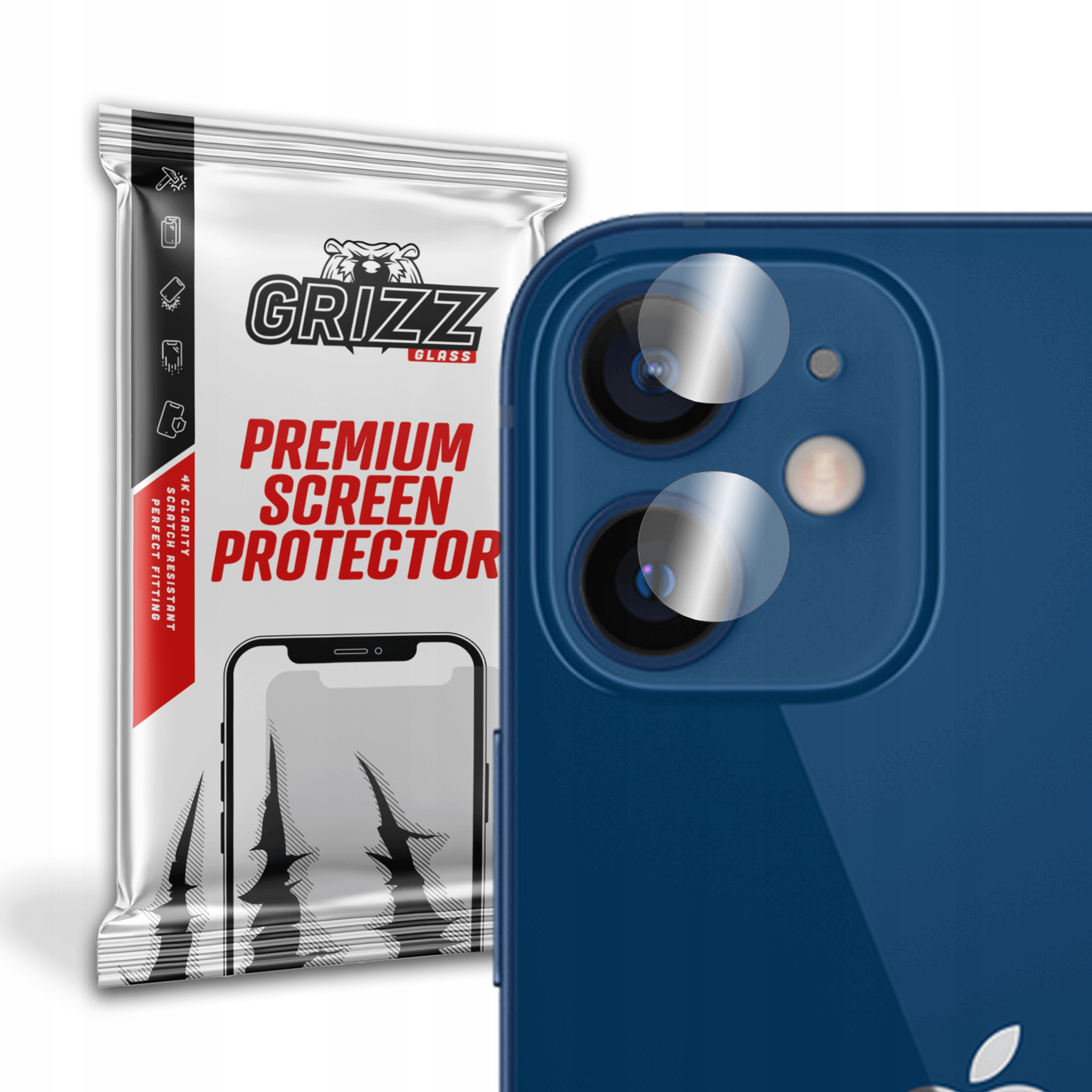 

2x Szkło hybrydowe na aparat do Apple iPhone 12