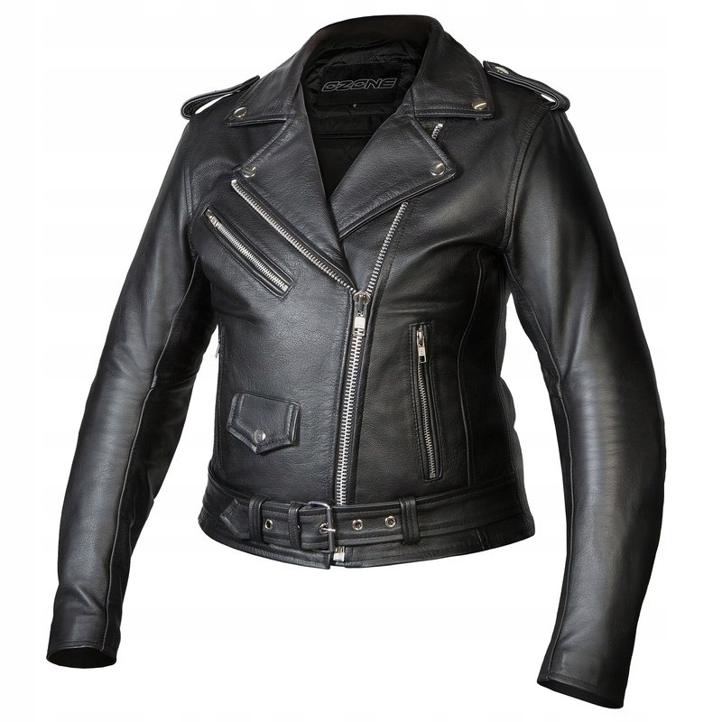 Kožená Bunda Ozone Ramones Lady Black DXXL