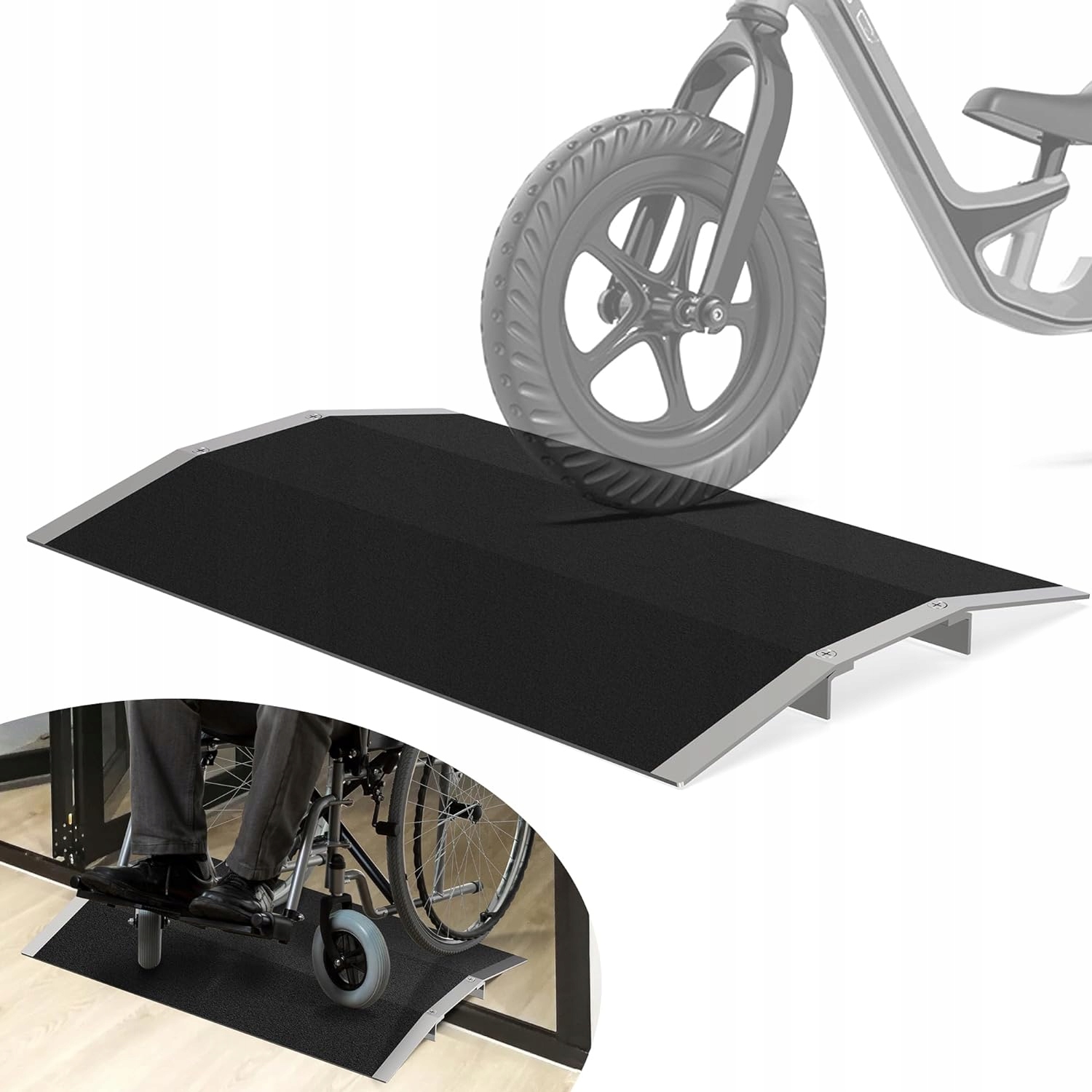 Rampa Prahová Kovová Invalidní Vozíky Kola Motorky 300KG 60CM Šířka