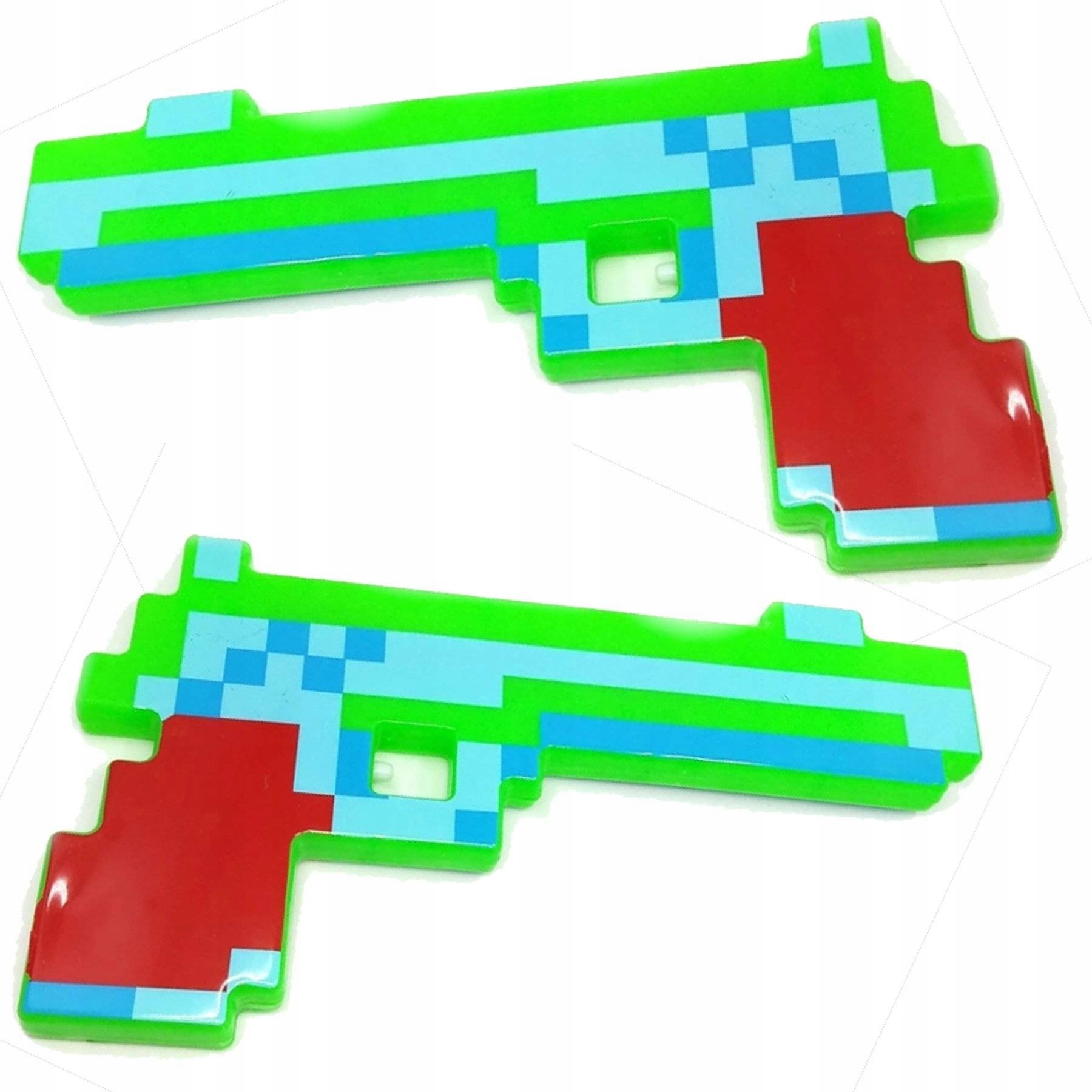 

Minecraft Pistolet Dźwięk Świeci Pixel Rewolwer