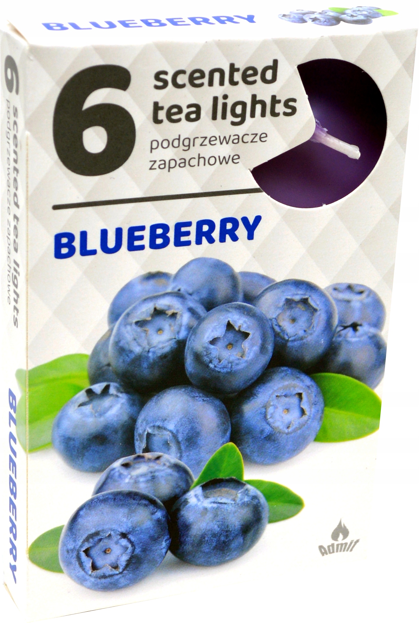 Podgrzewacze zapachowe 6 sztuk, zapach JAGODY BLUEBERRY