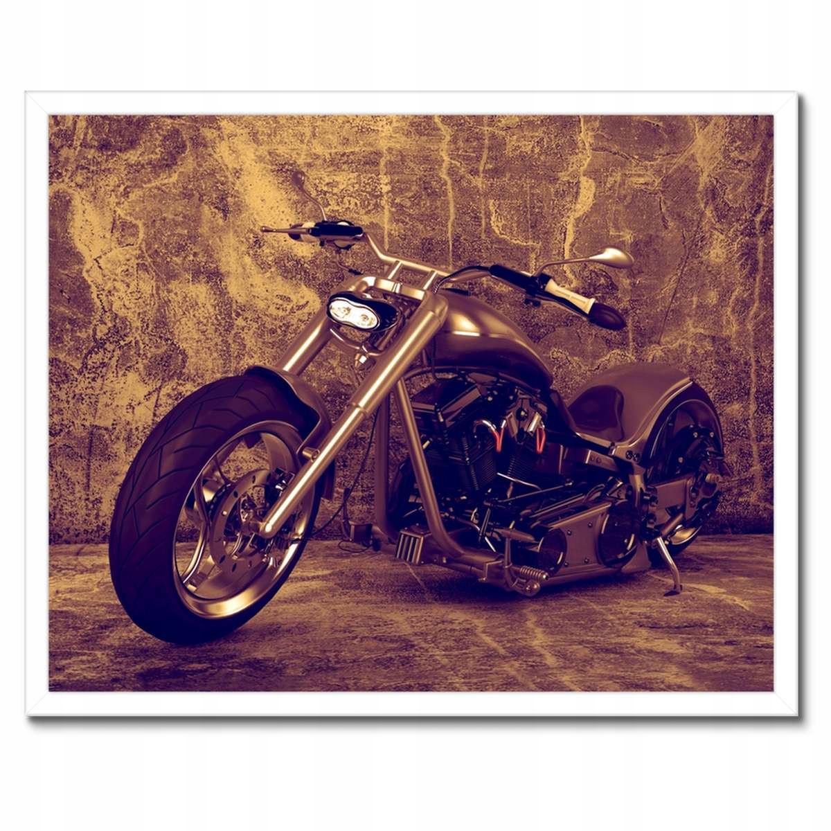 Plakáty v rámu 50x40 Motocykl v barvě sépie