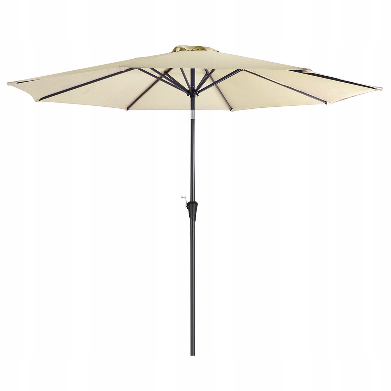Parasol Ogrodowy Songmics 300 cm Korba Upf 50+ Beżowy