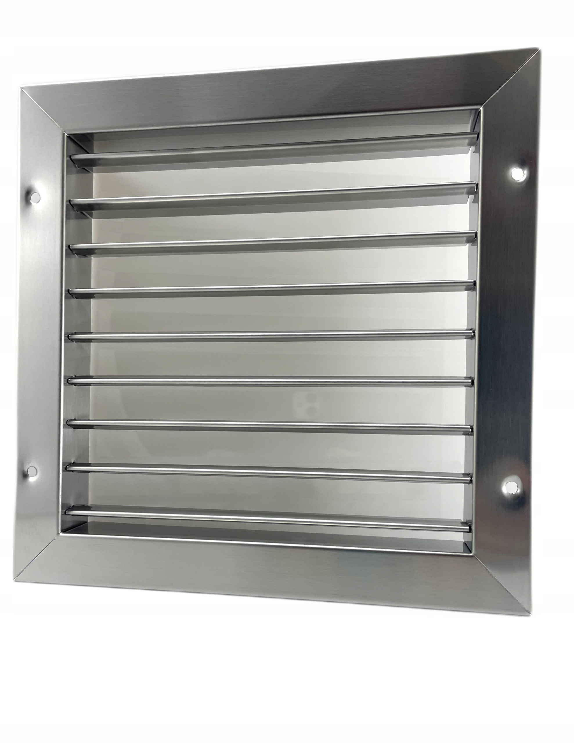 Ventilační mřížka kovová inox 20x20 jednořadá na šrouby