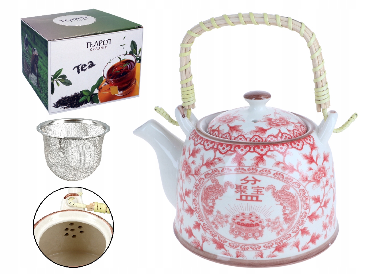 Keramická Konvice S Vařičem Na Čaj A Bylinky Konvička Zázvor Dárek