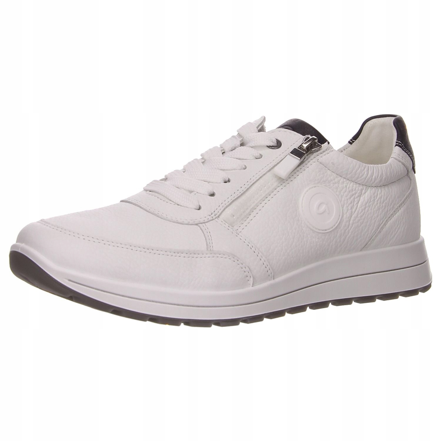 Ara Bílé Pánské Sportovní Boty Z Kůže Se Zipem, Velikost 45 6CA