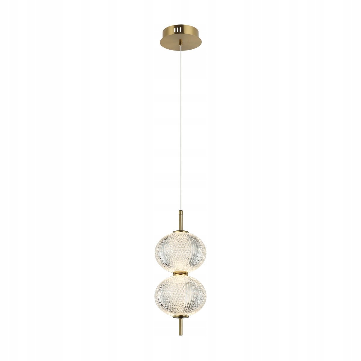 Lazie, Moderná, dekoratívna zlatá závesná lampa v štýle glamour, Led