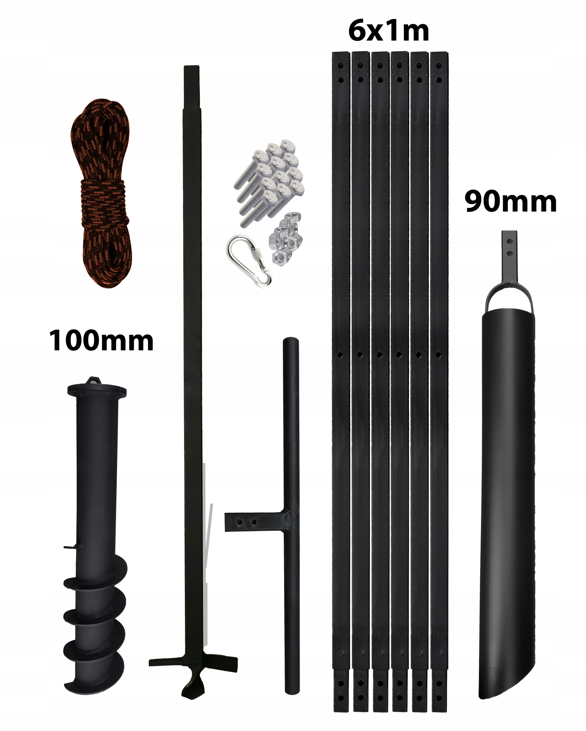 

Wiertnica ręczna do studni 100mm 7m szlamówka 90