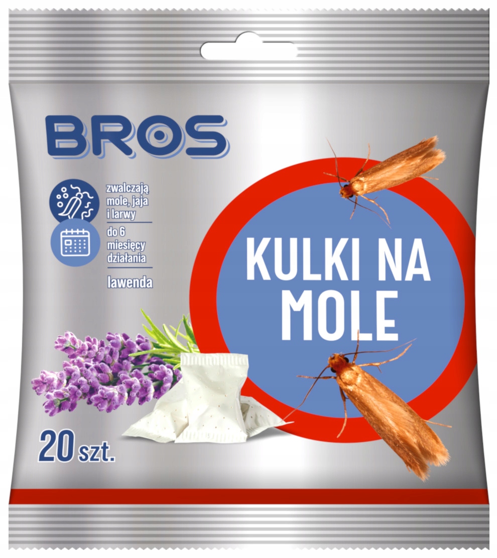 

Bros Kulki na Mole Lawenda 20 sztuk 6 miesięcy