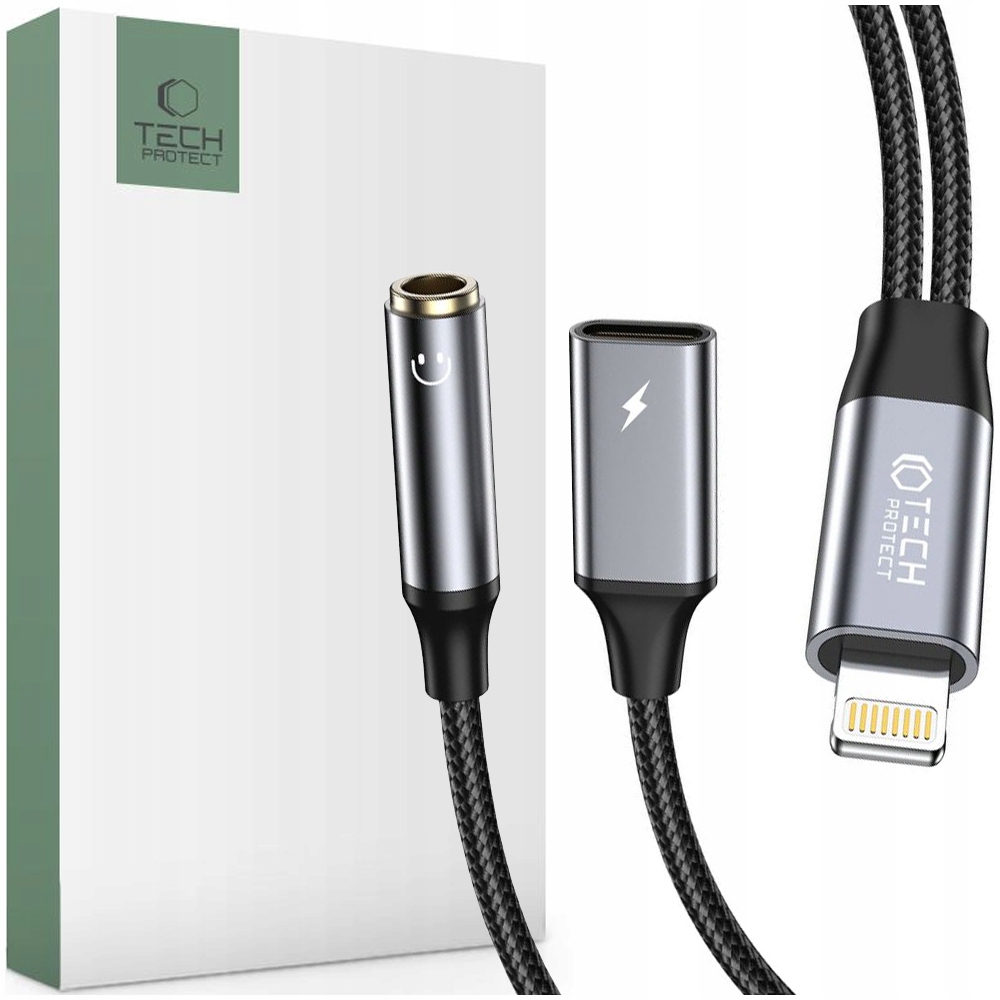 Tech-protect Adapter Do Lightning Do Jack 3.5MM Do Telefonów Apple