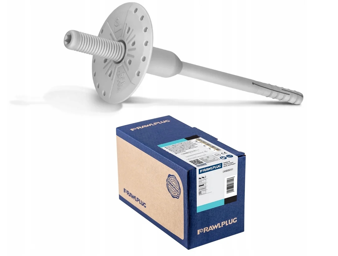Rawlplug Šroubovací Fasádní Kolík 8/355 mm s obstřikem R-TFIX-8S-355 100 Ks