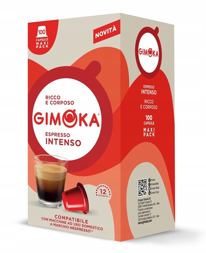 Levně Kapsle Gimoka Intenso pro Nespresso 100 ks