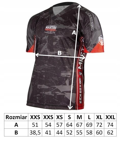 Koszulka MASTERS do point-fightingu r. XXXS Marka Iron Pro