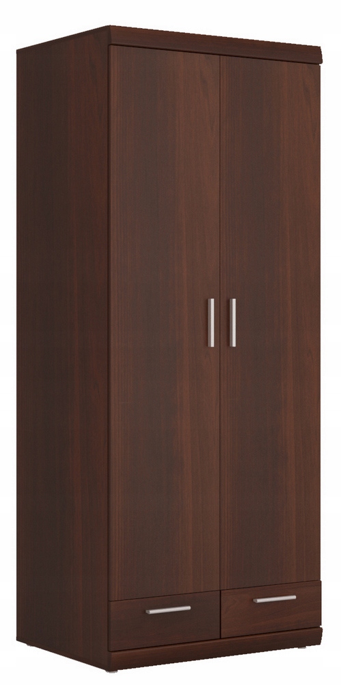 Szafa Imperial ciemna brązowa Meble Wójcik 80 x 195 x 61 cm orzech szuflada