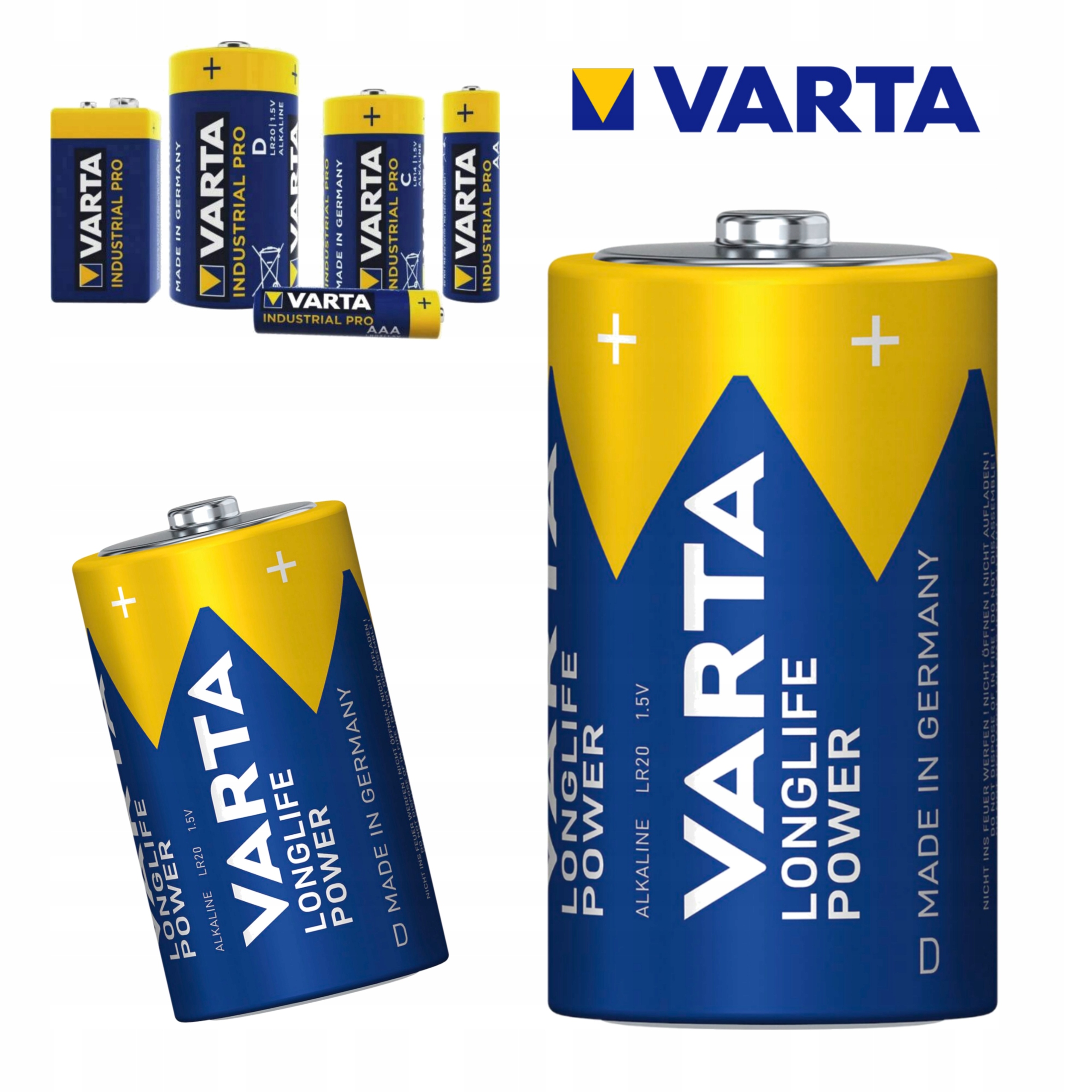 LR20 BATERIE VARTA INDUSTRIAL R20 D BATERIA MOCNE EAN (GTIN) 4008496356447