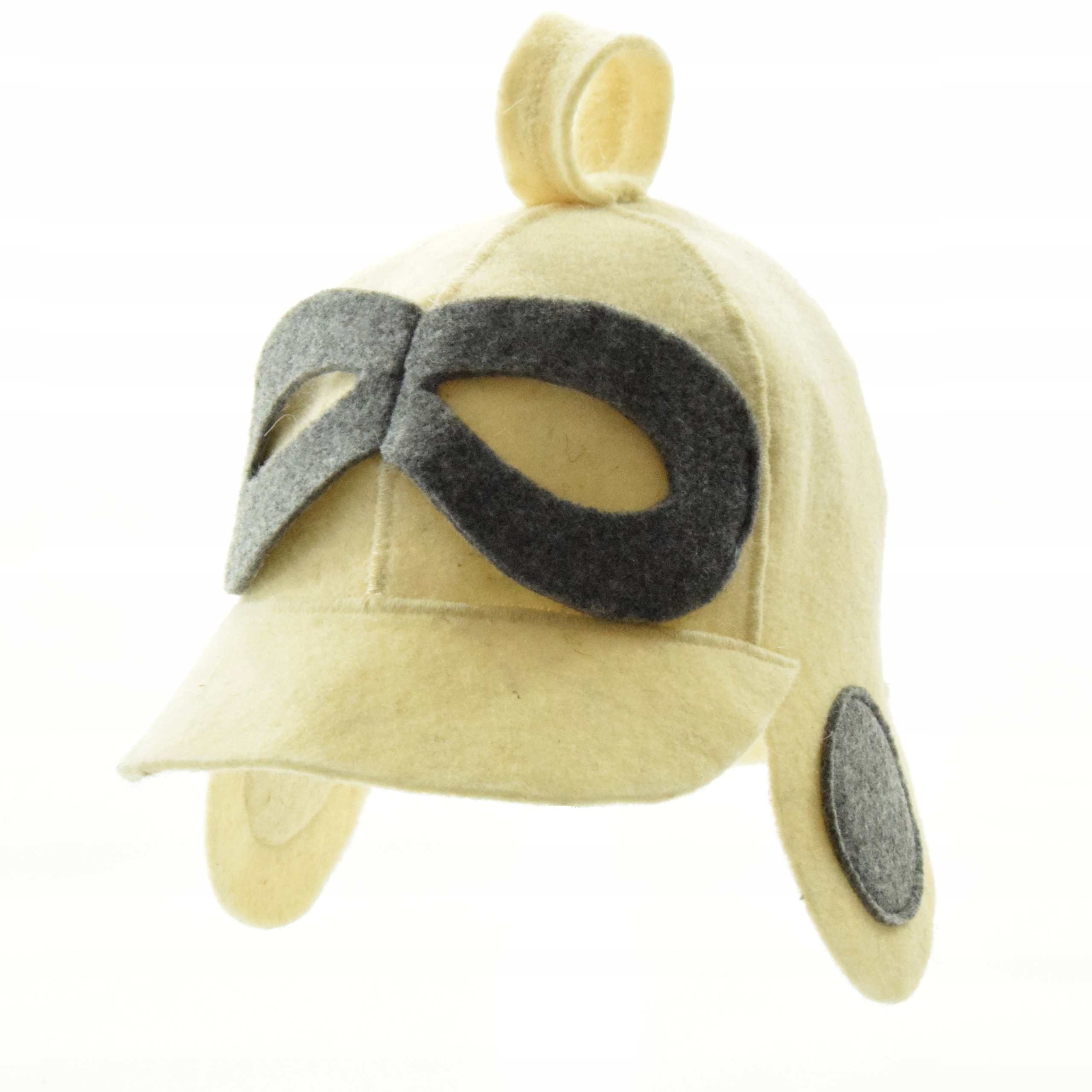 Vlněná čepice do sauny Klobouk Pilotka vel L