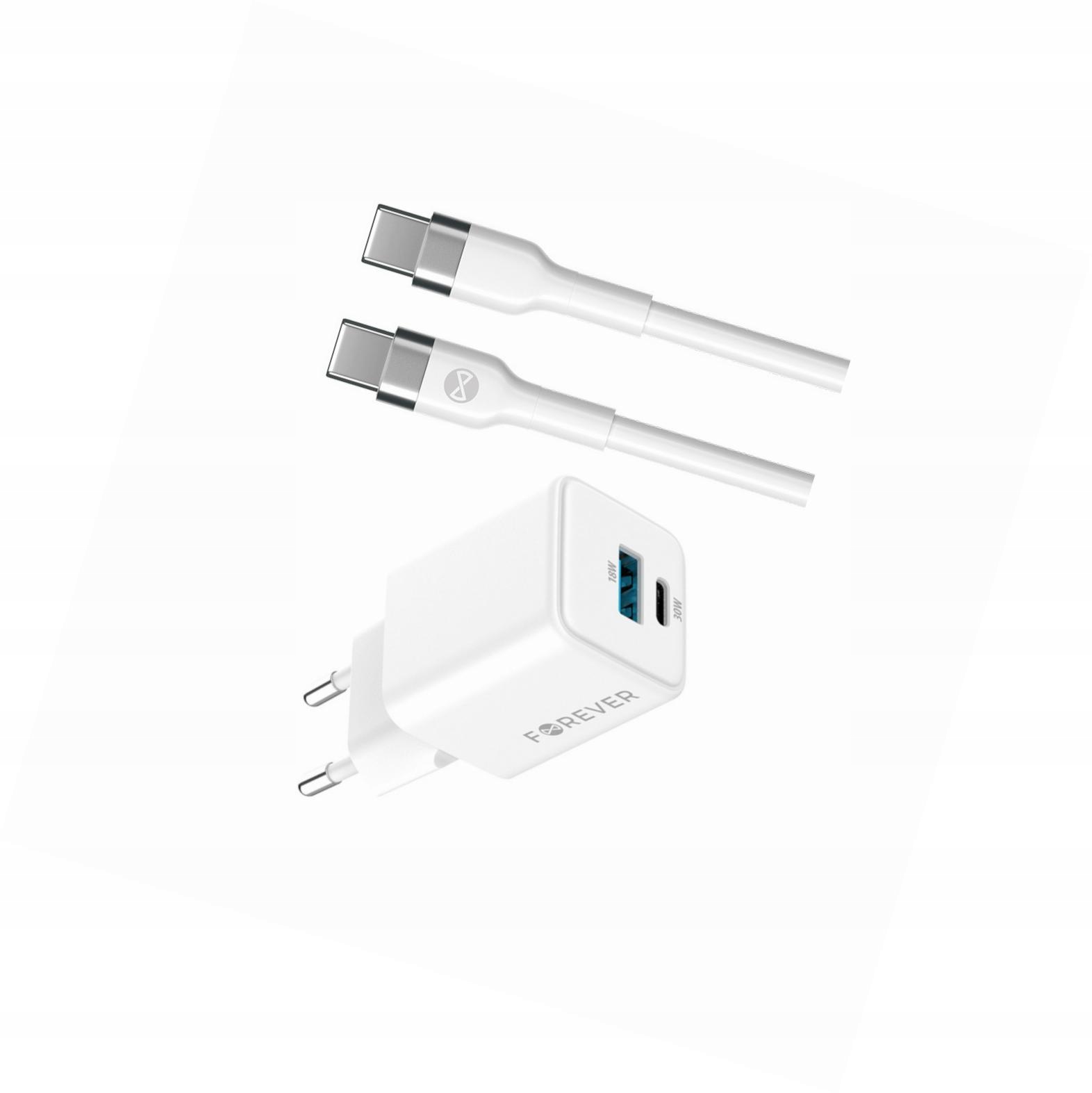 Szybka ładowarka GaN 30W Usb i Usb-c z kablem do Samsung Galaxy S20 Fe 4G