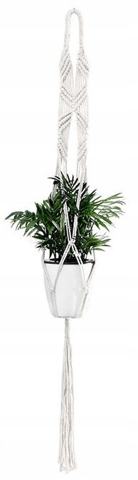 

Wiszący Kwietnik Makrama Sznurek Boho 06