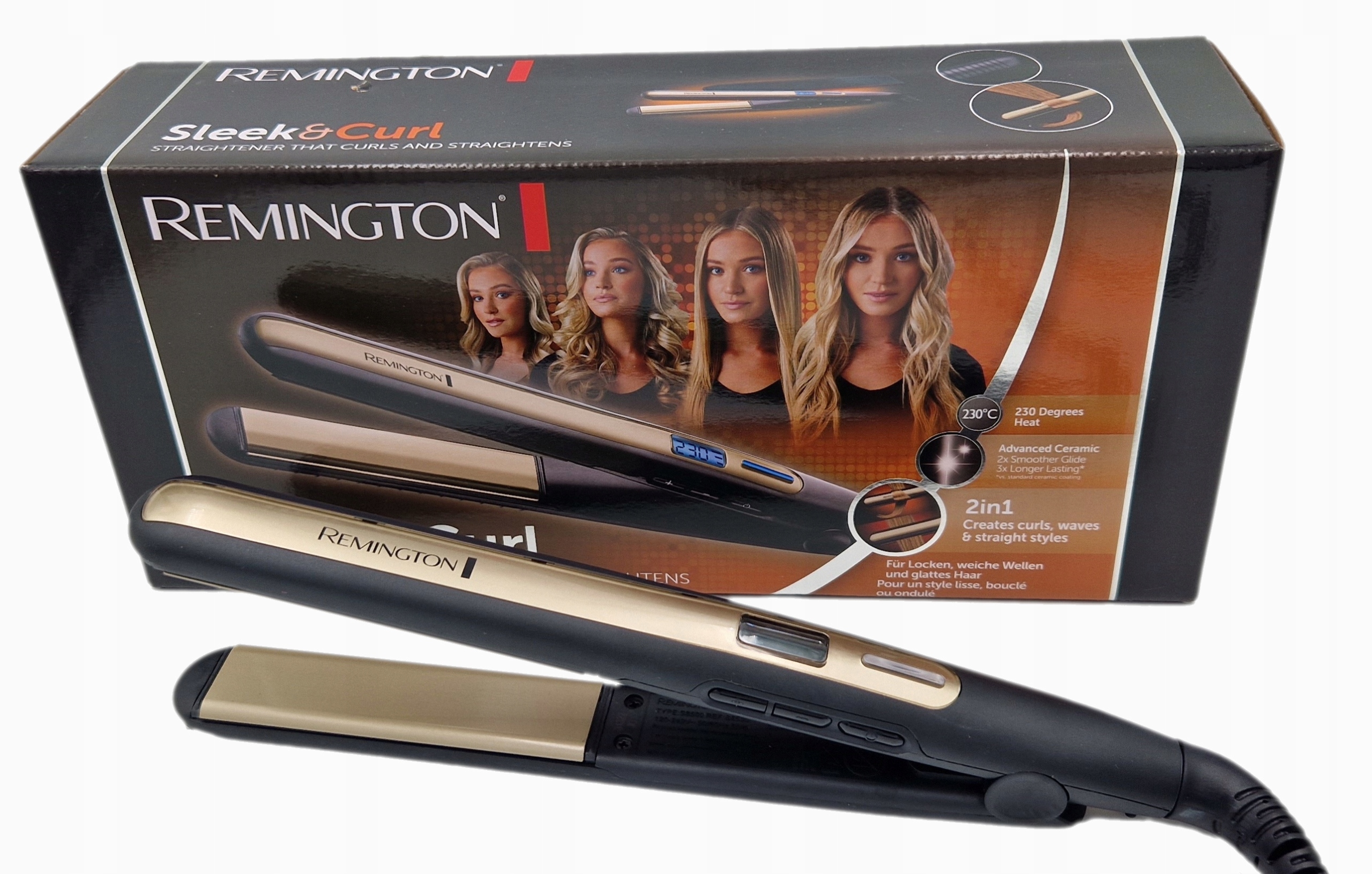 Remington Žehlička Na Vlasy S6500 Narovnává A Natáčí Vlasy