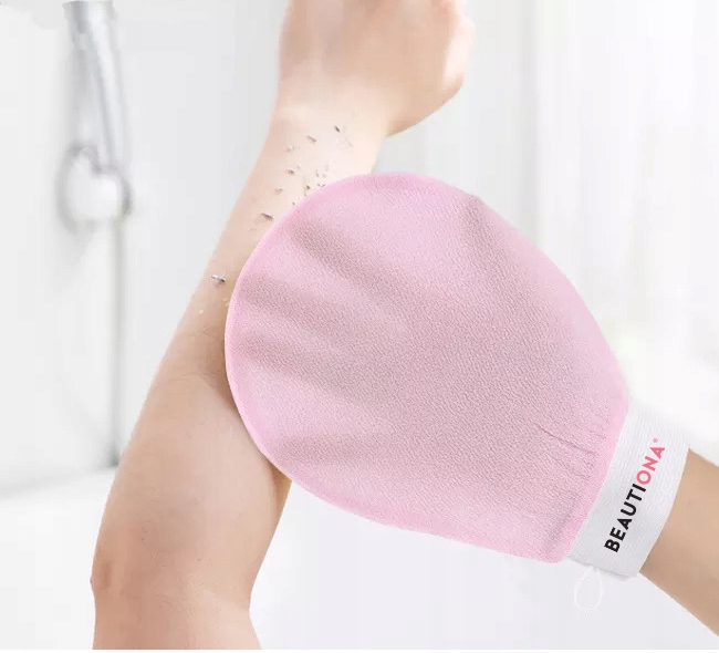 ZŁUSZCZAJĄCA RĘKAWICA DO PEELINGU TWARZY RĘKAWICZKA Przeznaczenie do skórek