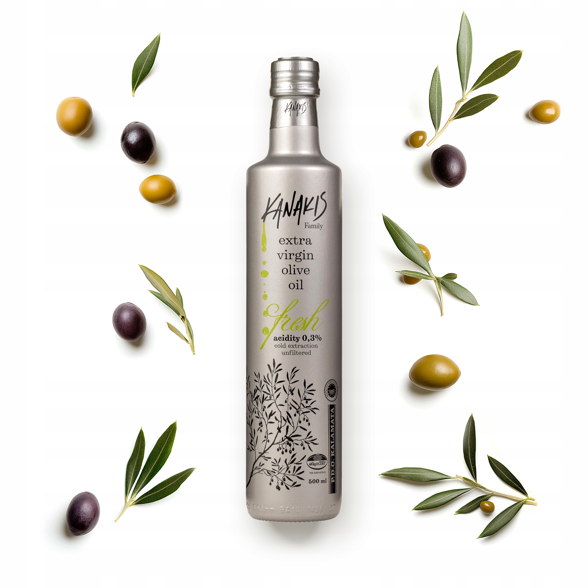 Levně Extra panenský olivový olej Řecký 500 ml Premium Limitovaný Nízká kyselost
