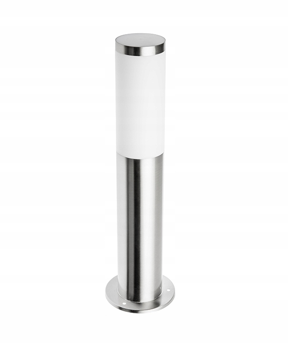 Stĺpikové svietidlo - Záhradná lampa stojaca LED stĺp E27 Inox 45 cm
