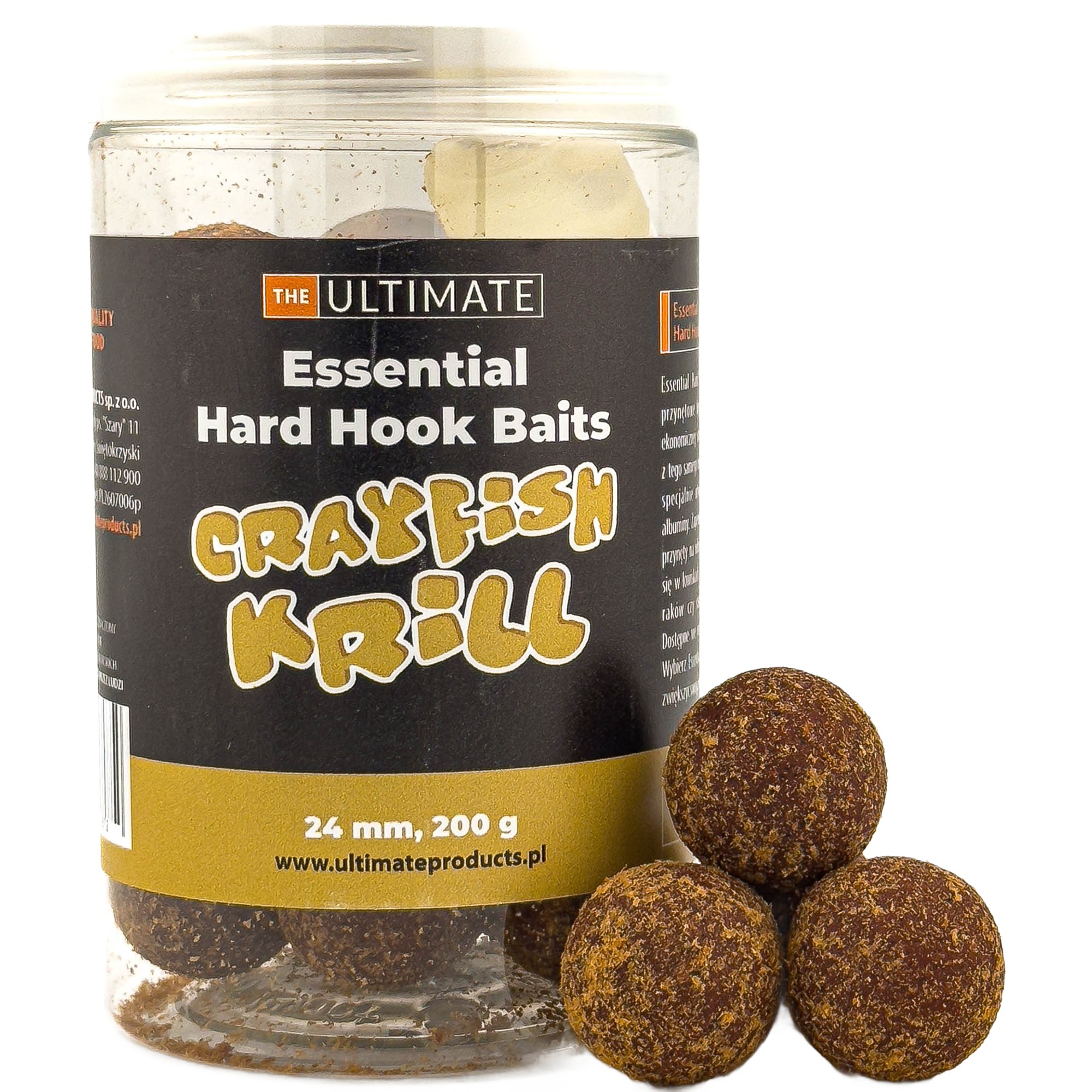 Kulki Ultimate Products Essential Hard Hook Baits Crayfish Krill 20mm 200g